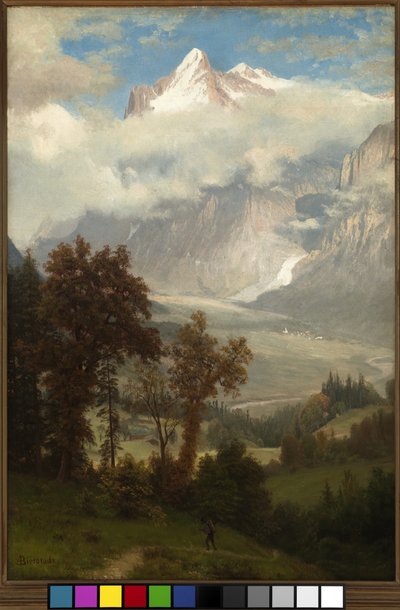 Blick auf den Wetterhorn vom Tal von Grindelwald von Albert Bierstadt